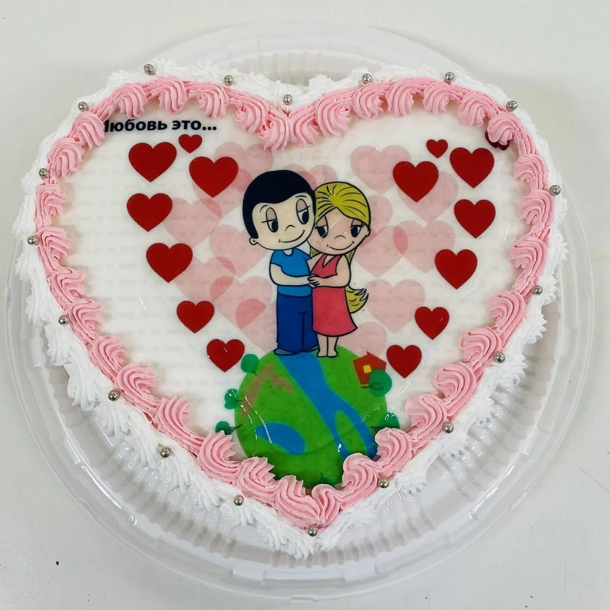 Торт День влюблённых