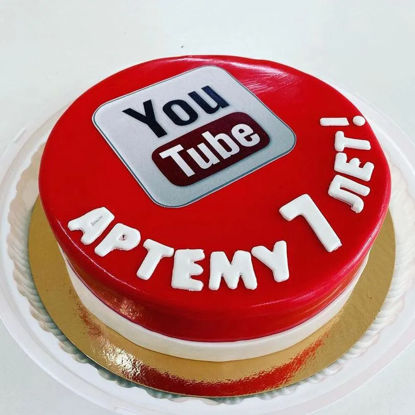 Торт YouTube 2