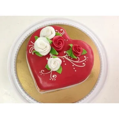 Торт Сердце с розами